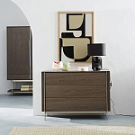 Платяной шкаф из серого дуба Sawada Gray Oak Wardrobe варинант исполнения - 8 | Loft Concept в Челябинске