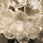 Люстра подвесная с рифлёными стеклянными шарами в форме воздушного облака Berries Chandelier варинант исполнения - 3 | Loft Concept в Челябинске