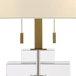 Настольная лампа прямоугольная на прозрачном основании Charm and Luxury варинант исполнения - 1 | Loft Concept в Челябинске