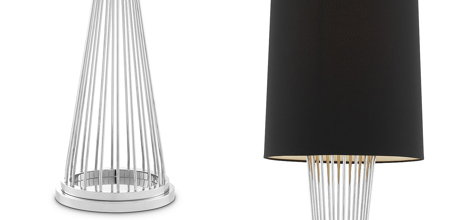 Торшер Eichholtz Floor Lamp Holmes Nickel Торшер Eichholtz Floor Lamp Holmes Nickel - Loft-Concept в Челябинске