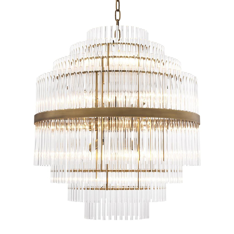 Люстра Chandelier East Латунь Античная полированная Прозрачный (Transparent) Люстра Chandelier East Латунь Античная полированная Прозрачный (Transparent) в Челябинске | Loft Concept