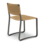 Дизайнерский стул с каркасом из металла с плетеными сиденьем и спинкой GREEN POINT Chair варинант исполнения - 3 | Loft Concept в Челябинске