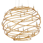 Люстра золотая в форме спирали Fancy Pattern варинант исполнения - 3 | Loft Concept в Челябинске