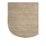 Столик кофейный кремового цвета с овальной столешницей и круглым основанием Cream Dalmen Table варинант исполнения - 4 | Loft Concept в Челябинске