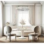 Люстра кольцевая с текстурной огранкой Reflection of Reality варинант исполнения - 5 | Loft Concept в Челябинске