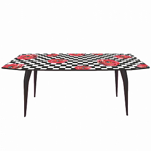Обеденный стол Seletti Table Roses on check