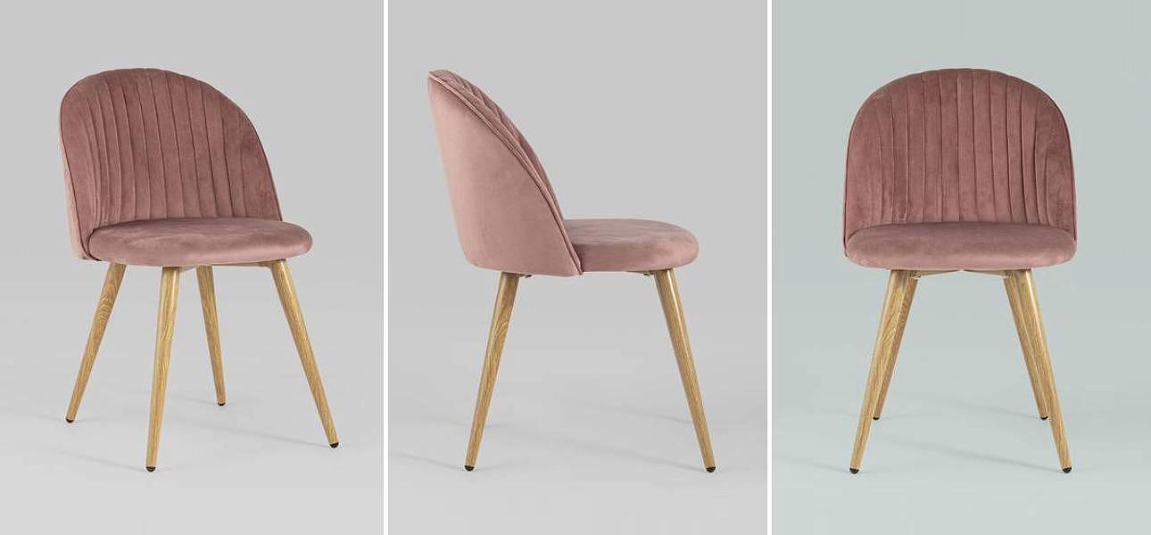 Стул Miruna Chair Пыльно-Розовый Велюр Стул Miruna Chair Пыльно-Розовый Велюр - Loft-Concept в Челябинске