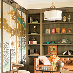 Обои ручная роспись Bamboo River Blossom Original colourway on Deep Rich Gold gilded paper with pearlescent antiquing варинант исполнения - 3 | Loft Concept в Челябинске