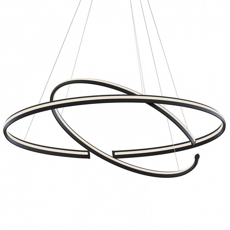 Люстра Half Ring Black & White Черный Белый Люстра Half Ring Black & White Черный Белый в Челябинске | Loft Concept