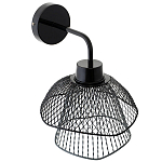 Бра с сетчатым металлическим абажуром Black Mesh Lampshade варинант исполнения - 3 | Loft Concept в Челябинске