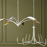 Люстра белая с плафонами в виде лепестков Delicate Flower варинант исполнения - 5 | Loft Concept в Челябинске