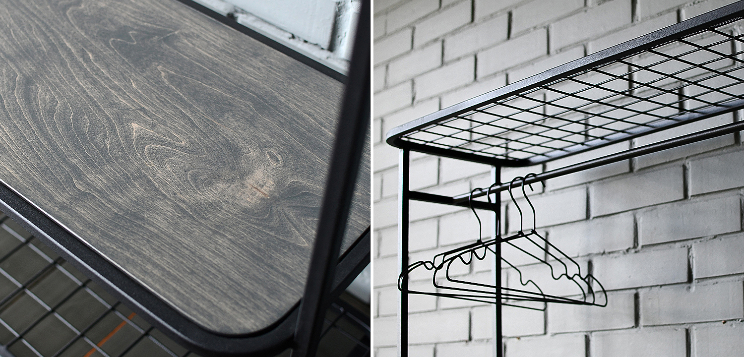 Рейл Braydon Industrial Metal Rust Clothes Rail Рейл Braydon Industrial Metal Rust Clothes Rail - Loft-Concept в Челябинске