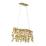 Люстра золотая с декором в виде веток эвкалипта Eucalyptus Branches варинант исполнения - 2 | Loft Concept в Челябинске