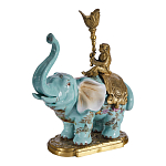 Подсвечник в виде слона из фарфора с бронзовыми элементами Elephant in the Garden of Eden варинант исполнения - 2 | Loft Concept в Челябинске