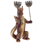 Подсвечник в виде дракона Dragon with Two Candlesticks Red варинант исполнения - 1 | Loft Concept в Челябинске