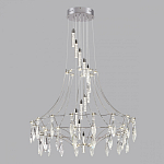 Люстра подвесная из металла с хрустальными прозрачными подвесками Quasar 81 варинант исполнения - 10 | Loft Concept в Челябинске