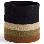 Плетеная корзина в полоску Iweala Wicker Basket варинант исполнения - 1 | Loft Concept в Челябинске