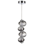 Подвесной светильник с 4-мя рифлеными стеклянными шарами Marcelh Light варинант исполнения - 2 | Loft Concept в Челябинске