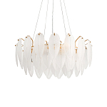 Люстра Mont Saint-Michel Золотая с Рельефным Стеклом варинант исполнения - 4 | Loft Concept в Челябинске