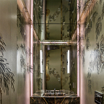 Обои ручная роспись Silk Tree Original colourway on White Metal gilded paper варинант исполнения - 1 | Loft Concept в Челябинске