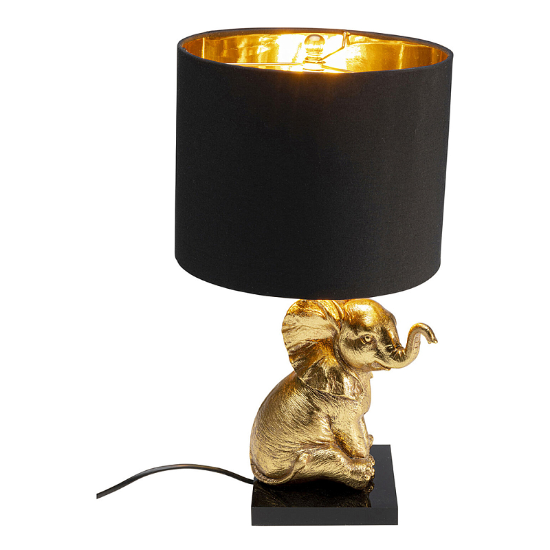 Настольная лампа Золотой Слоненок Черный Золотой в Челябинске | Loft Concept 
