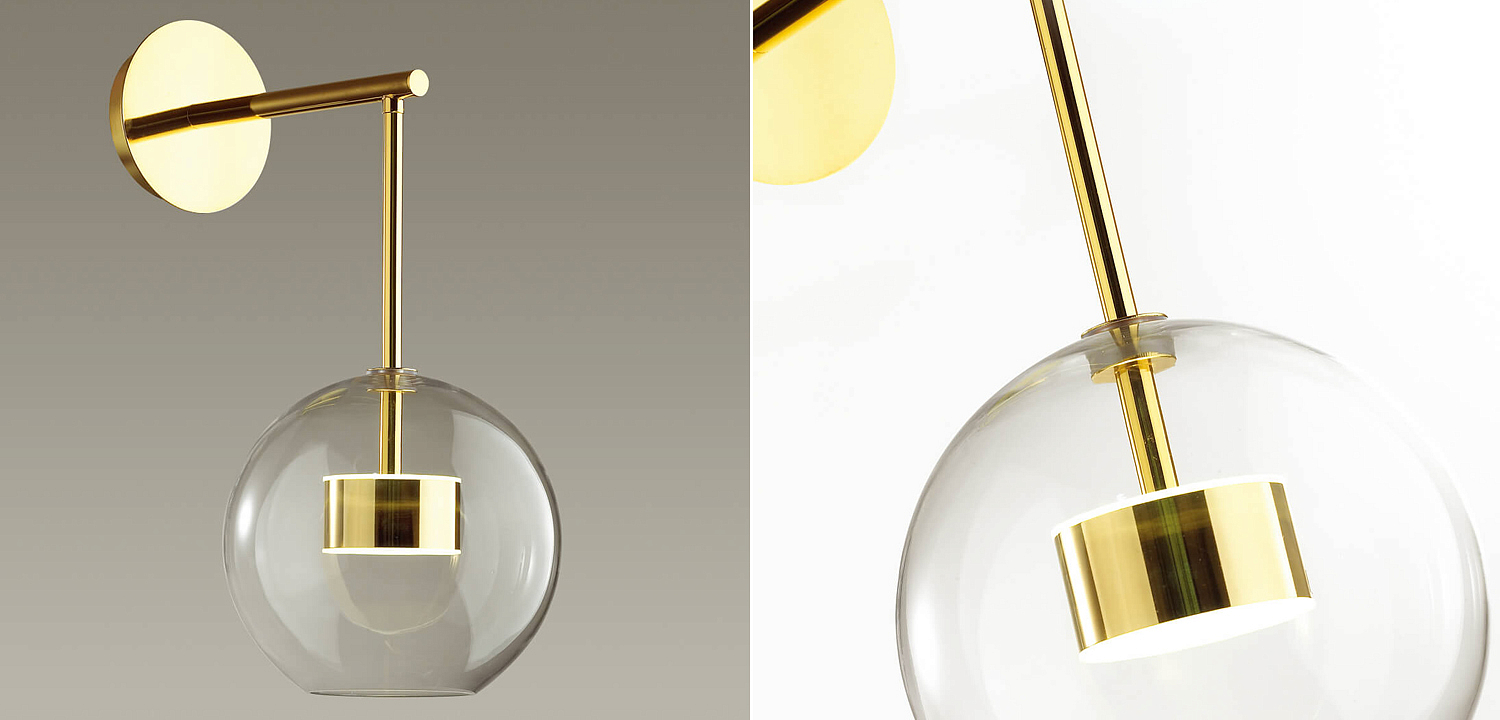 Бра Transparent Bubble Sconce gold Бра Transparent Bubble Sconce gold - Loft-Concept в Челябинске