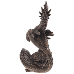 Декоративная статуэтка Дракон Dark Bronze Dragon Holding Sphere Statuette варинант исполнения - 2 | Loft Concept в Челябинске