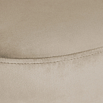 Банкетка овальная бежевый велюр на 4-х металлических ножках черного цвета SANJAY варинант исполнения - 5 | Loft Concept в Челябинске