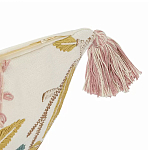 Чехол на подушку с кисточками и вышивкой птиц Ethnic mix Birds Rect варинант исполнения - 2 | Loft Concept в Челябинске