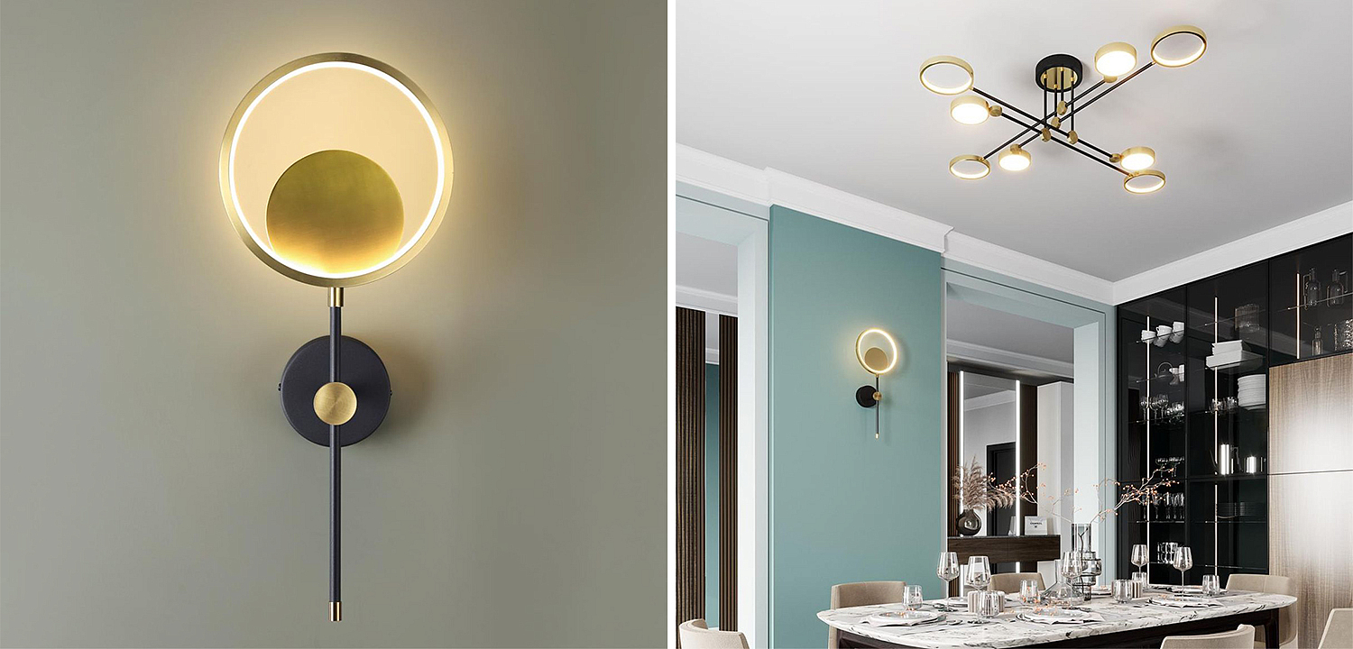 Бра Bendik Gold Ring Wall lamp B Бра Bendik Gold Ring Wall lamp B - Loft-Concept в Челябинске
