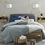 Бра из металла и дерева Ruell White Metal Wooden Wall Lamp варинант исполнения - 4 | Loft Concept в Челябинске