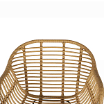 Стул барный с ротанговым плетением Half Bar Chair with Wicker с подлокотниками варинант исполнения - 6 | Loft Concept в Челябинске