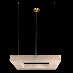 Люстра с квадратным каменным плафоном Calcite Square Light варинант исполнения - 2 | Loft Concept в Челябинске