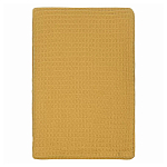 Плед из шерсти цвета охры с бахарамой Waffle Comfort варинант исполнения - 1 | Loft Concept в Челябинске