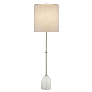 Настольная лампа с высоким тканевым абажуром Cracked Base