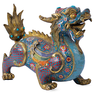 Большой Бронзовый Китайский дракон