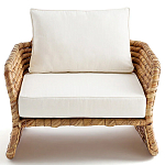 Кресло из плетеного гиацинта Gardner Wicker Armchair варинант исполнения - 2 | Loft Concept в Челябинске