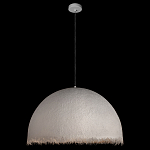 Подвесной светильник в форме купола белого цвета с ажурной бахромой Tactile Line варинант исполнения - 3 | Loft Concept в Челябинске