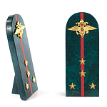 Сувенир Погон МВД из натурального камня змеевик Souvenir Epaulets варинант исполнения - 4 | Loft Concept в Челябинске