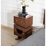 Тумбочка прикроватная с ящиком и дверцей Робот Robot Desk варинант исполнения - 4 | Loft Concept в Челябинске