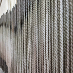 Пейзаж из нитей Макраме Wall decor Black and White Landscape варинант исполнения - 3 | Loft Concept в Челябинске