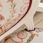 Полукресло из массива бука бежевое с растительным орнаментом Raffael Angel Beige Chair варинант исполнения - 6 | Loft Concept в Челябинске