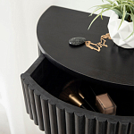 Прикроватный подвесной столик с ящиком черный Bedside Hanging Table варинант исполнения - 3 | Loft Concept в Челябинске