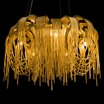 Люстра подвесная круглая с изогнутыми металлическими дугами и ниспадающими цепочками 65 см Atlantis Chain варинант исполнения - 8 | Loft Concept в Челябинске