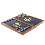 Нарды настольные из натурального камня лазурит и долерит Backgammon from Stone варинант исполнения - 3 | Loft Concept в Челябинске