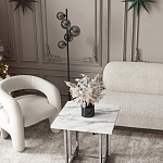 Кресло дизайнерское для лаунж зоны жемчужного цвета Pearl Lounge варинант исполнения - 2 | Loft Concept в Челябинске