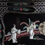 Шкаф черный в китайском стиле  Chinese Cabinet Black варинант исполнения - 3 | Loft Concept в Челябинске