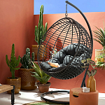 Подвесное уличное кресло Wallaker Hanging Chair варинант исполнения - 8 | Loft Concept в Челябинске