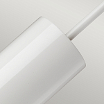 Подвесной светильник белого цвета с вытянутым цилиндрическим плафоном с косым срезом Elstead Lighting варинант исполнения - 4 | Loft Concept в Челябинске