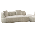 Угловой диван Calypso с поворотным механизмом и пуфом   варинант исполнения - 2 | Loft Concept в Челябинске